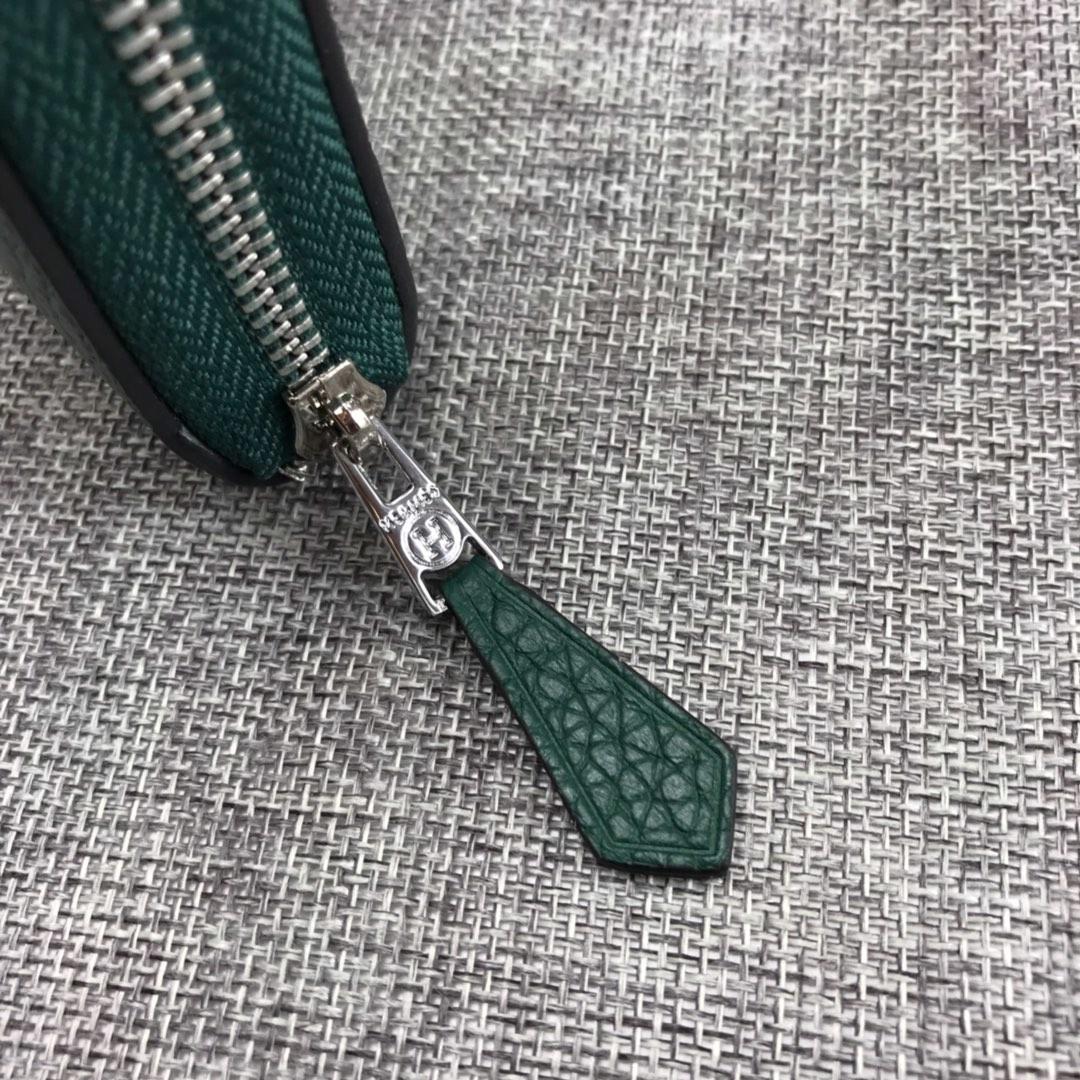 Best Price Hermes H505 Long Punching H Women Wallet Green