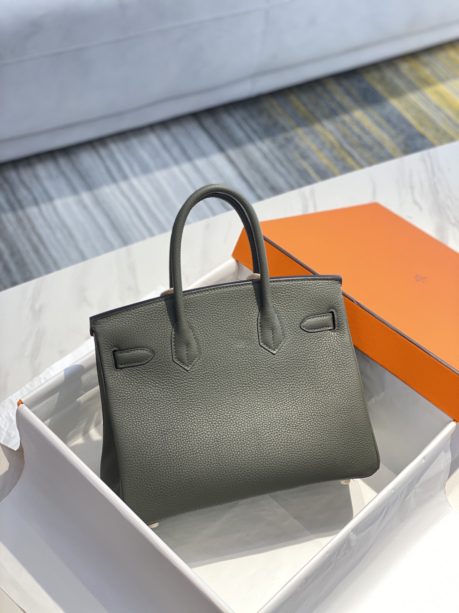 Hermes Birkin 30CM 35CM Togo Leather Fruit Green With Gold