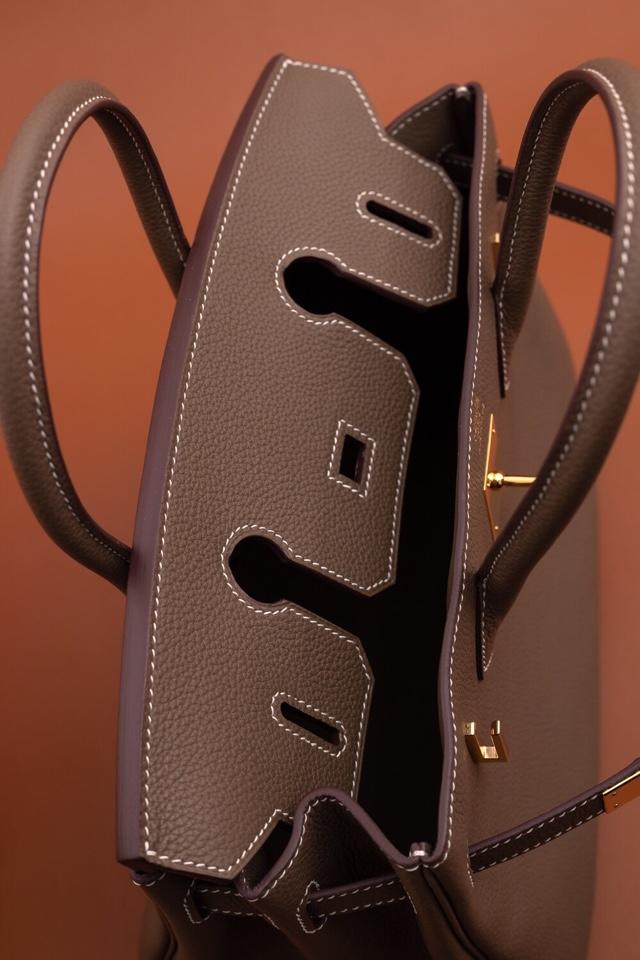 Original Copy Hermes Birkin 35cm Handbag Light Coffee