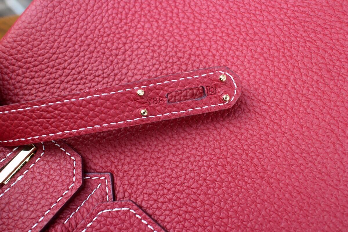 Hermes Birkin Togo Calfskin Handbag 30cm and 35cm Red