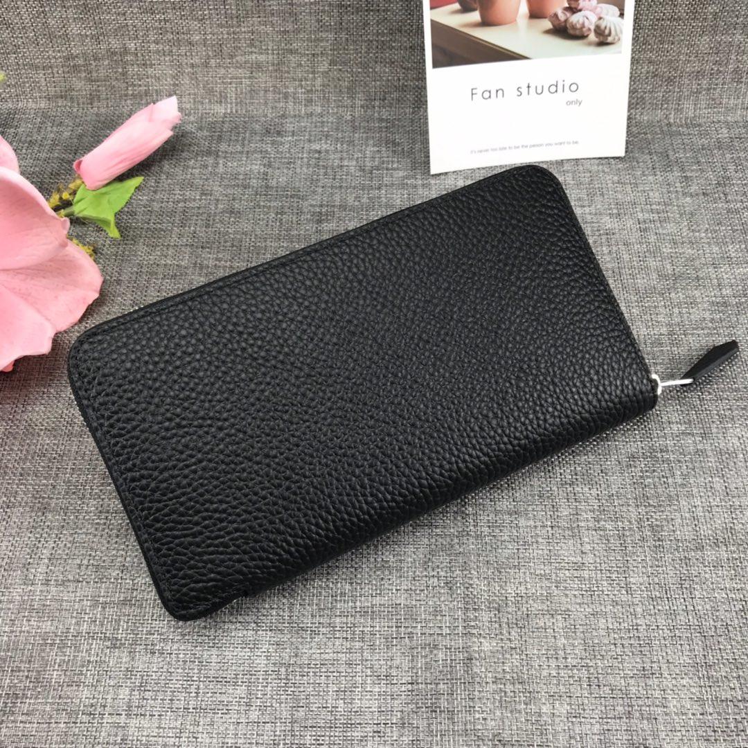 Best Price Hermes H505 Long Punching H Women Wallet Black