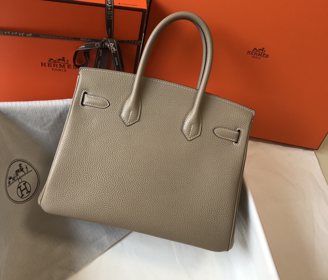Hermes Birkin 30CM 35CM Togo Leather Dove Grey With Gold