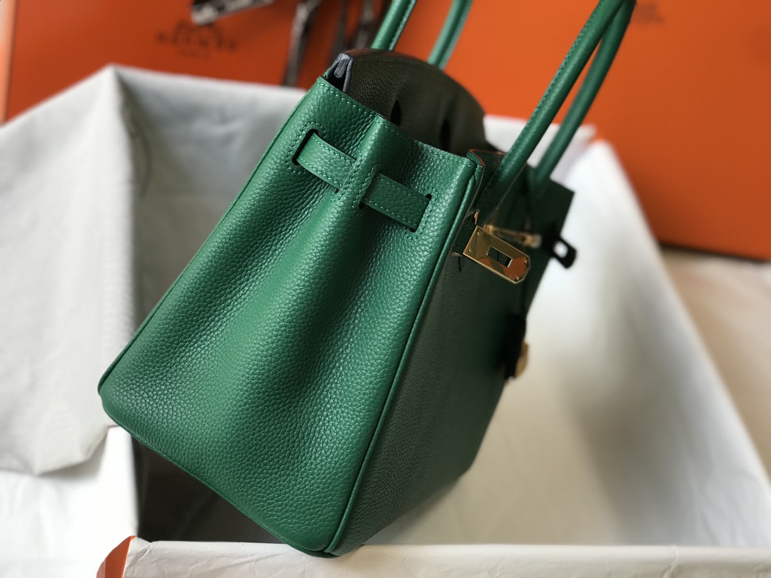 Hermes Birkin 30CM 35CM Togo Leather Emerald With Gold