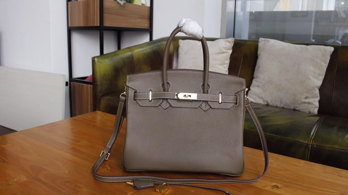 Hermes Birkin Togo Calfskin Handbag 30cm and 35cm Dark Grey