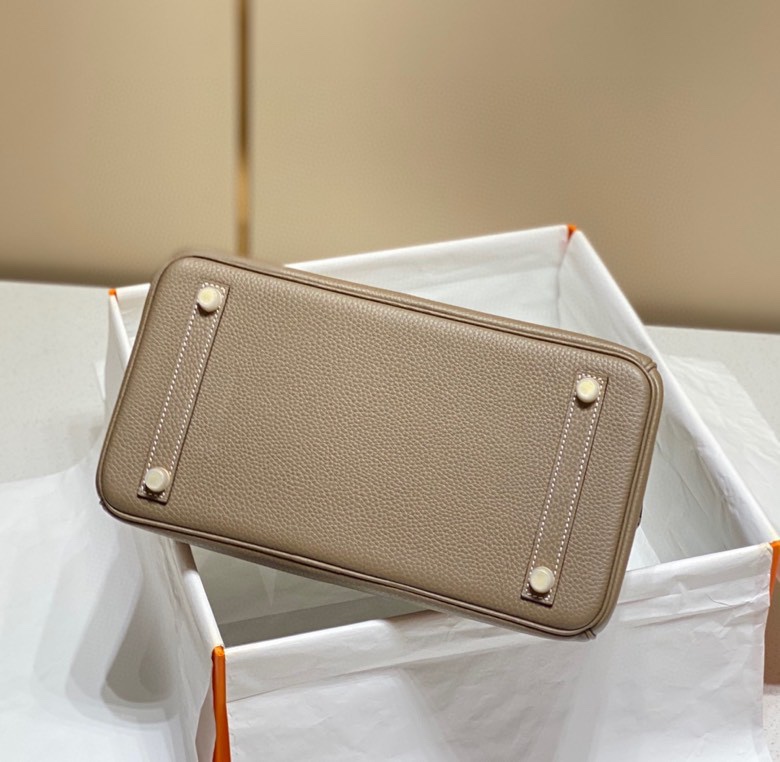 Hermes Birkin 30CM 35CM Togo Leather Milkshake Elephant Grey With Gold