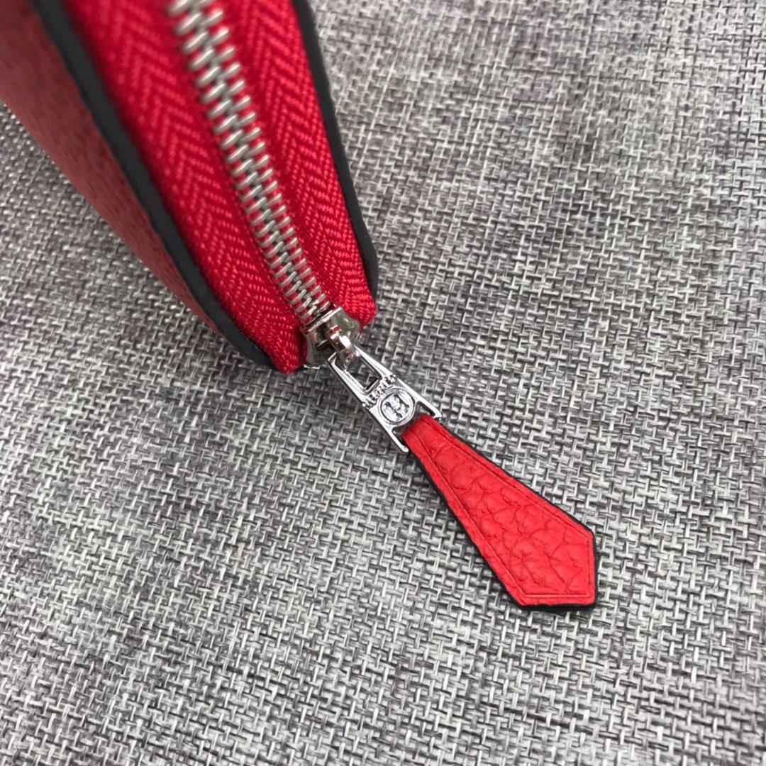 Best Price Hermes H505 Long Punching H Women Wallet Red