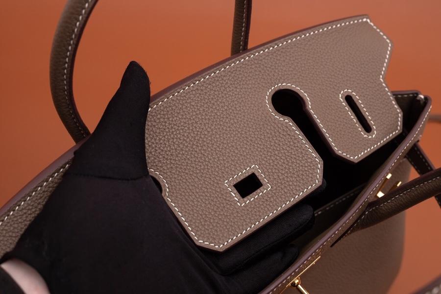 Original Copy Hermes Birkin 35cm Handbag Light Coffee