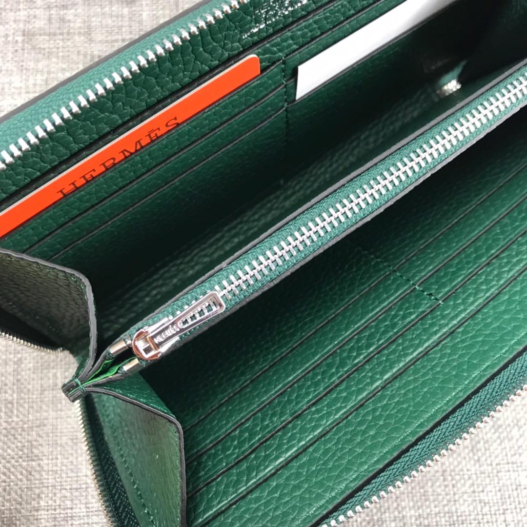 Best Price Hermes H505 Long Punching H Women Wallet Green