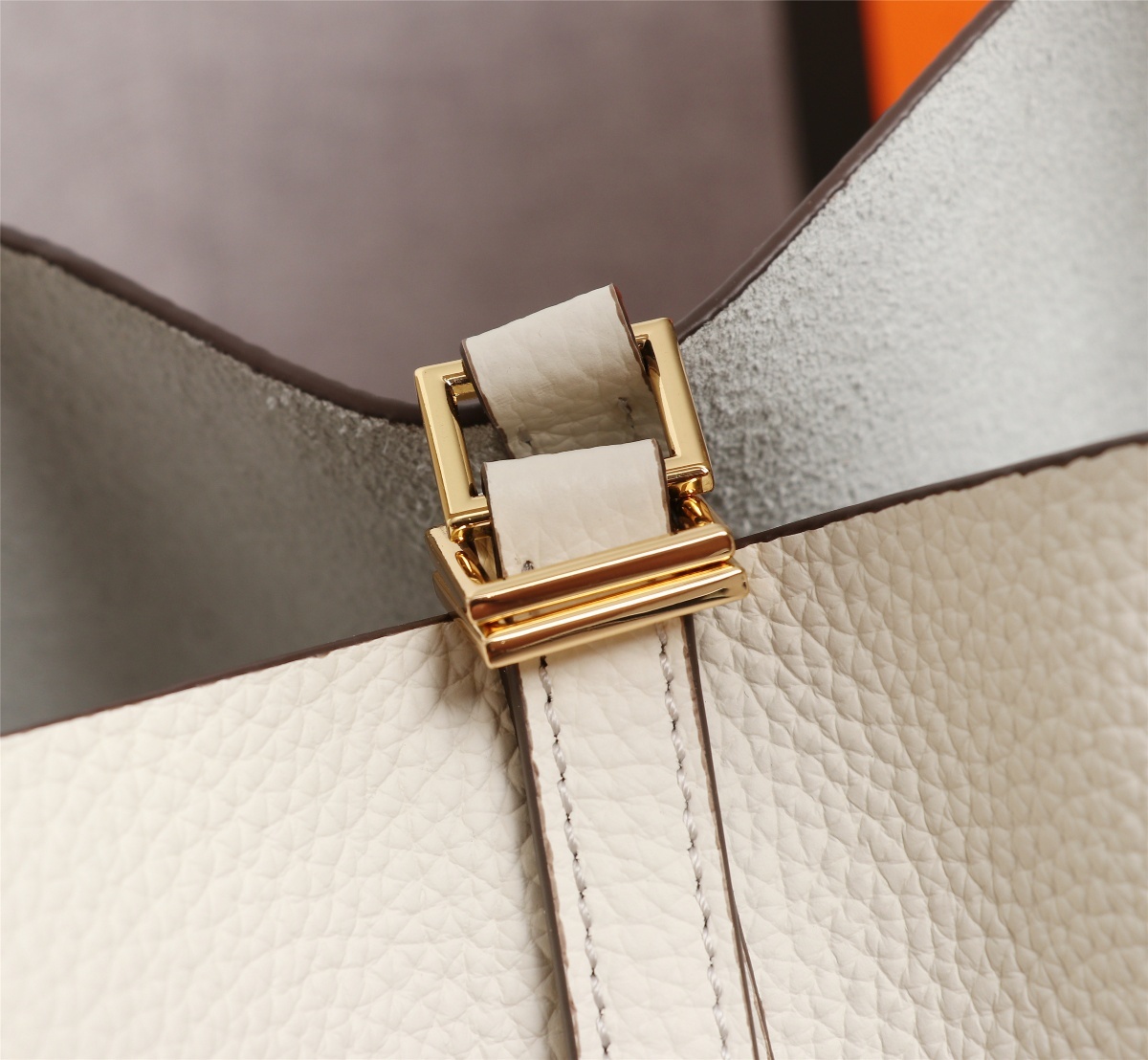 Replica Hermes Picotin Lock Bag 18cm and 22cm White with Gold Hardware