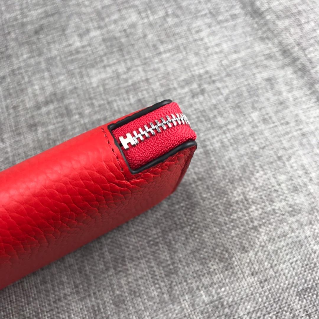 Best Price Hermes H505 Long Punching H Women Wallet Red