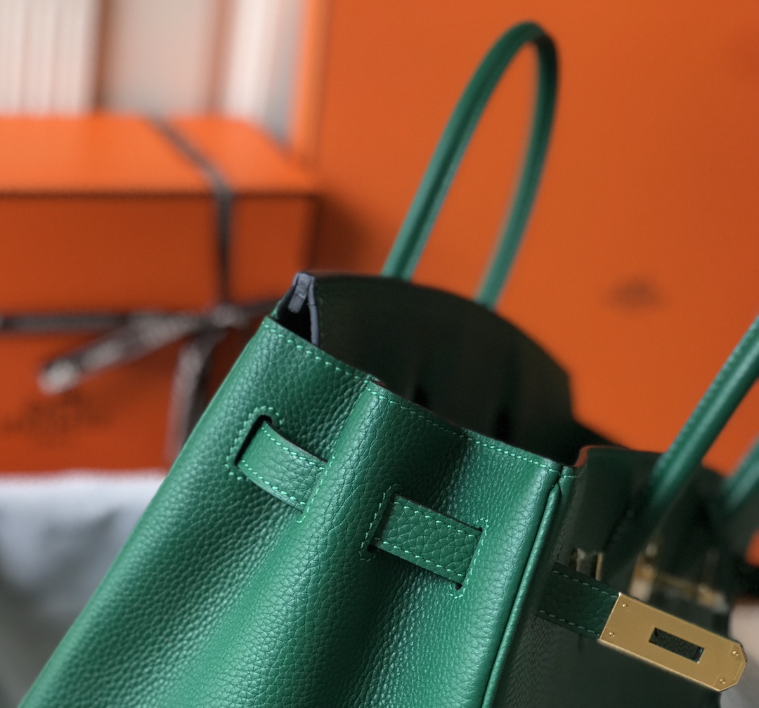 Hermes Birkin 30CM 35CM Togo Leather Emerald With Gold