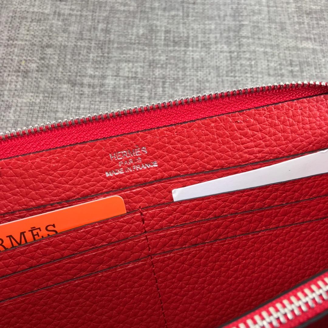 Best Price Hermes H505 Long Punching H Women Wallet Red