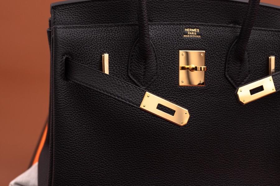 Original Copy Hermes Birkin 35cm Handbag Black with Gold