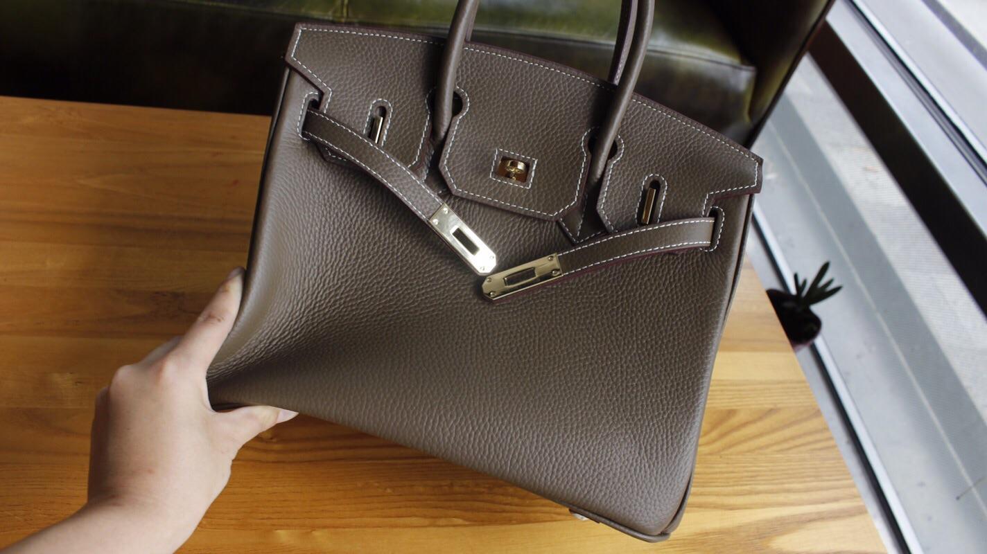 Hermes Birkin Togo Calfskin Handbag 30cm and 35cm Dark Grey