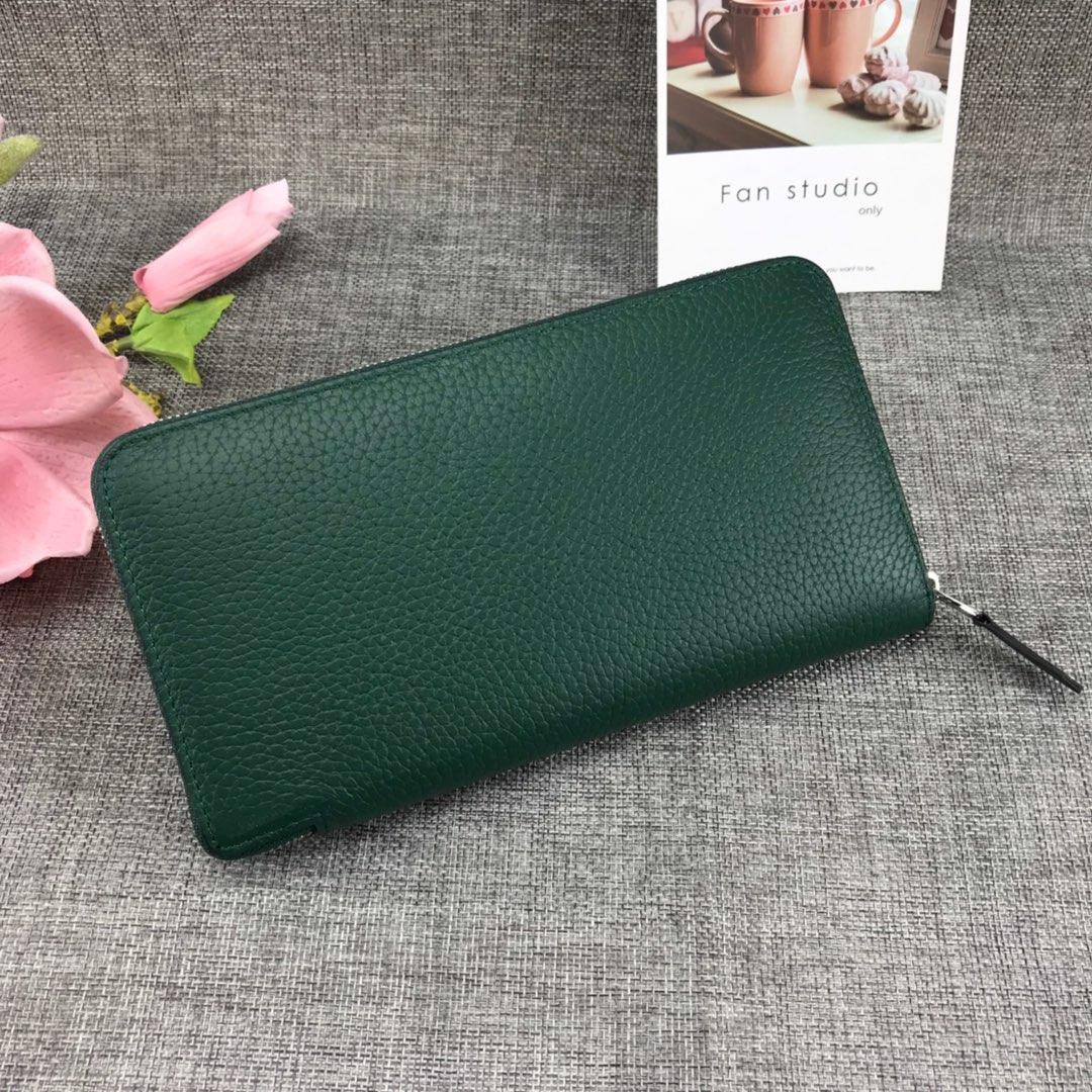 Best Price Hermes H505 Long Punching H Women Wallet Green