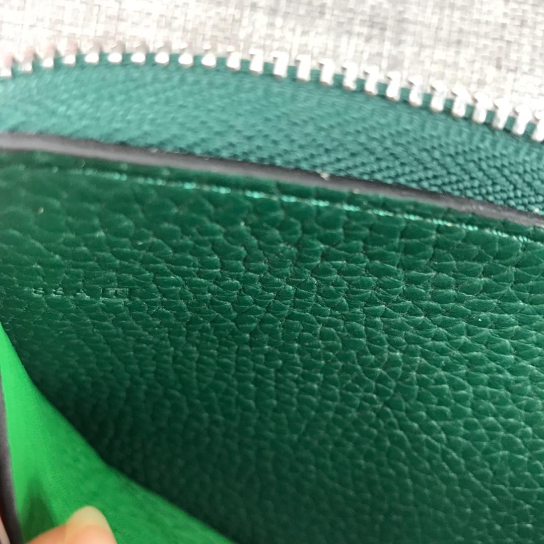 Best Price Hermes H505 Long Punching H Women Wallet Green