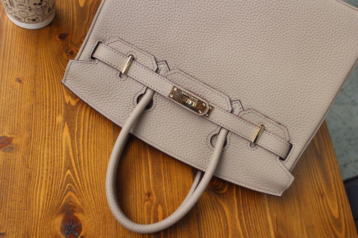 Replica Hermes Birkin Togo Calfskin Handbag 30cm and 35cm Grey